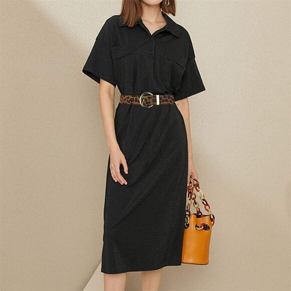 Women's Leopard Print Pu Leather Belts For Jeans Dresses With Alloy Buckle - Picture 2 of 6